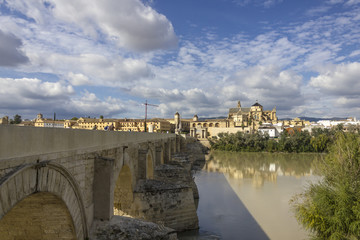 Mosque and Roman Bridge in Cordoba - Spain