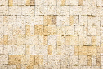 Modern yellow brick wall background texture