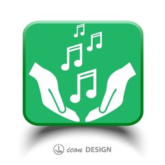 Pictograph of music