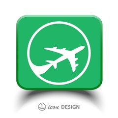 Pictograph of airplane