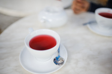 Cup of red tea