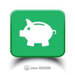 Pictograph of moneybox