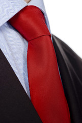 Close up of classic business necktie