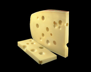 Emmenthal cheese slice