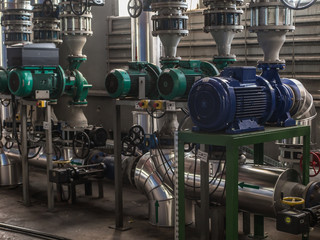 pumps, valves and piping hot and cold water