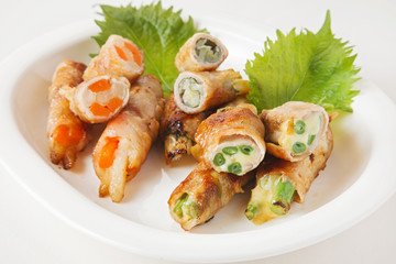 野菜の肉巻き