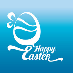 vector Happy Easter Typographical Background.