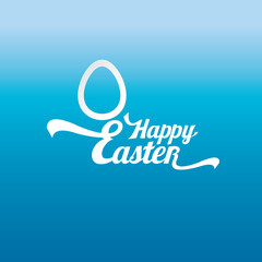vector Happy Easter Typographical Background.