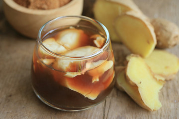 soybean curd and fresh ginger