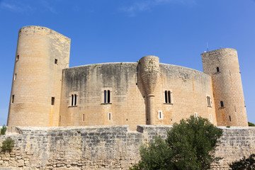 Fototapeta na wymiar Bellver Castle in Palma the Mallorca island, Spain