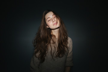 Fototapeta premium Relaxed young woman