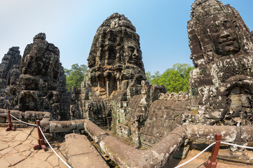 Fototapeta premium Bayon temple at Angkor Wat complex