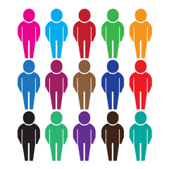 Population People Icon Illustration design