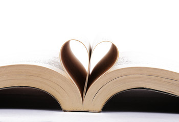 a book heart