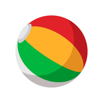 Colorful ball cartoon icon 