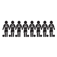 Football Soccer Player Icon Illustration design
