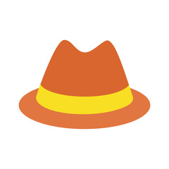 Male hat flat icon