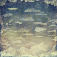 Grunge cloudy sky for background