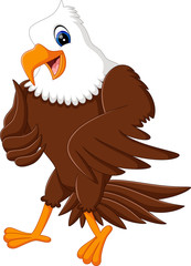 illustration of Cute eagle cartoon