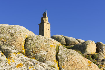 Hercules tower, Torre de Hercules, roman lighthouse , UNESCO world heritage