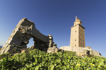 Hercules tower, Torre de Hercules, roman lighthouse , UNESCO world heritage