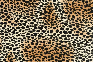 Zelfklevend Fotobehang textuur van bedrukte stof gestreepte luipaard © photos777