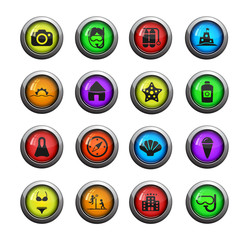 Beach simply icons