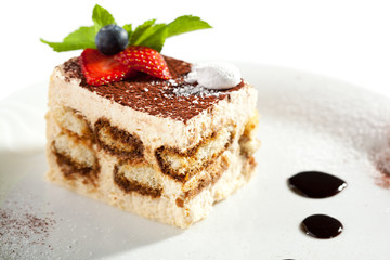 Tiramisu Dessert with Berries