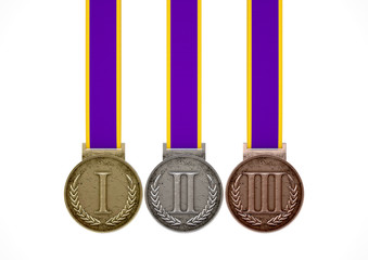 First Second And Third Medals