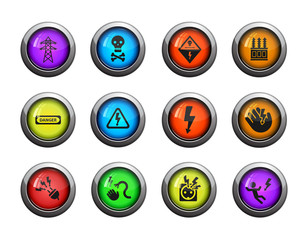 High voltage simply icons