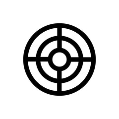 Target keywords line icon.