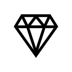 Diamond line icon.