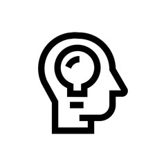 Inspiration line icon.