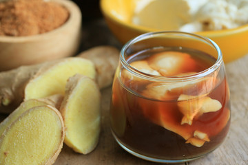 soybean curd and fresh ginger