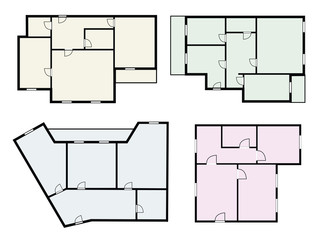 flat projects vector set 