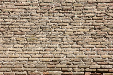 wall of light bricks, texture