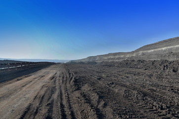 Coal mining landscape