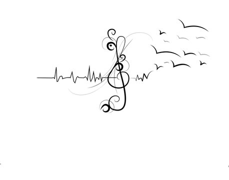 Chiave violino stilizzata