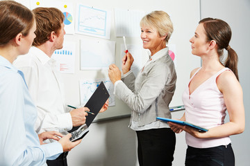 Fototapeta premium Consultant bei Beratung von Business Team