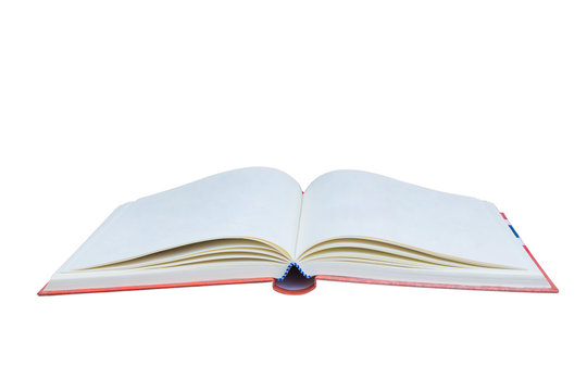 Open book isolated on white background. This picture has clipping path for easy to use.