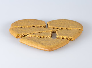 Gingerbread Heart Broken