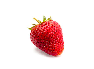 Beautiful strawberries isolated on white
