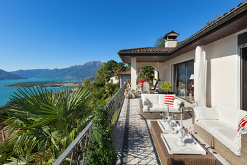 nice terrace of a villa