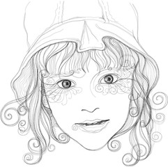 Portrait of an attractive girl