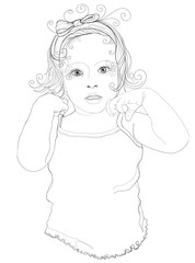 Portrait of an attractive girl