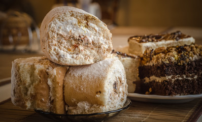 delicious fresh pastries in assortment