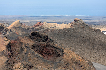 Timanfaya National Park in Lanzarote, Canary Islands, Spain