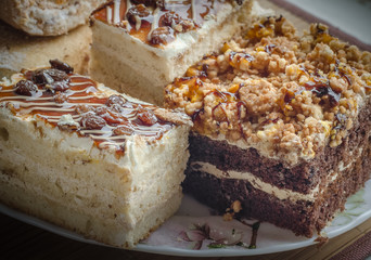 delicious fresh pastries in assortment