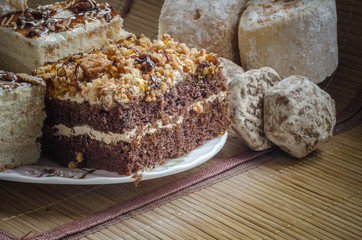 delicious fresh pastries in assortment