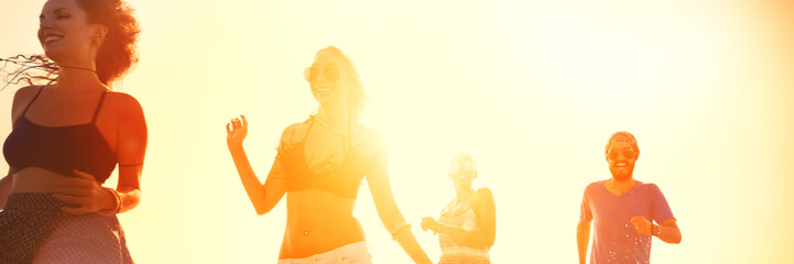 Friendship Freedom Beach Summer Holiday Concept